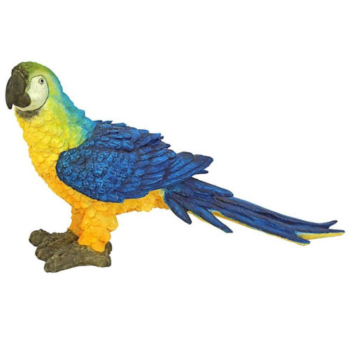 17.5" Mortimer the Macaw Tropical Parrot Outdoor Garden Statue - IMAGE 1