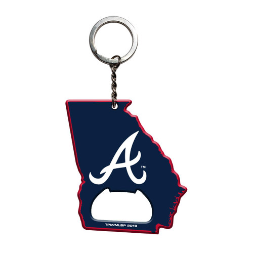 3" MLB Atlanta Braves Keychain Bottle Opener - IMAGE 1