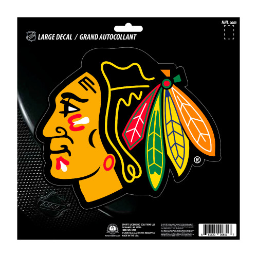 8" NHL Chicago Blackhawks Large Decal Sticker - IMAGE 1