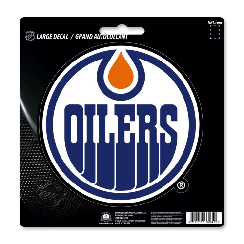 8" NHL Edmonton Oilers Large Decal Sticker - IMAGE 1