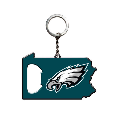 3" NFL Philadelphia Eagles Keychain Bottle Opener - IMAGE 1