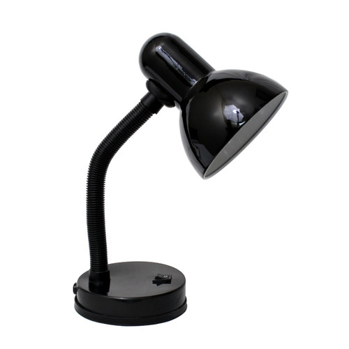 LED Lighted Flexible Hose Neck Desk Lamp - 14.25" - Metallic Black - IMAGE 1