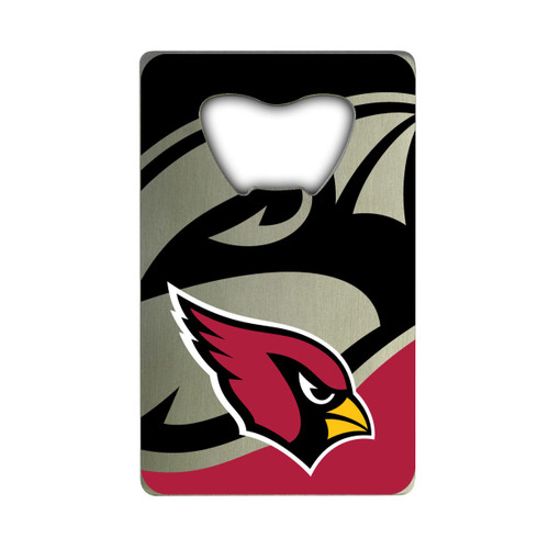 3.25” NFL Arizona Cardinals Stainless Steel Credit Card Bottle Opener - IMAGE 1