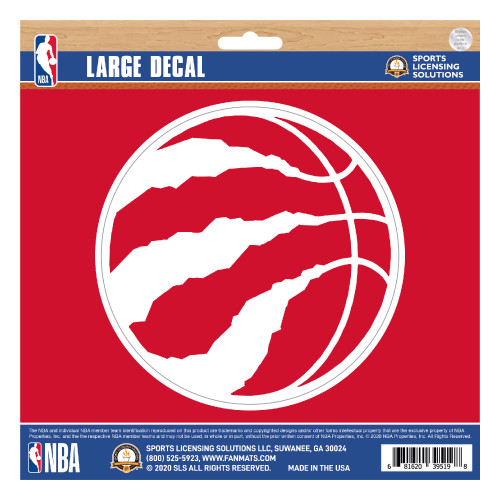 8" NBA Toronto Raptors Large Decal Sticker - IMAGE 1