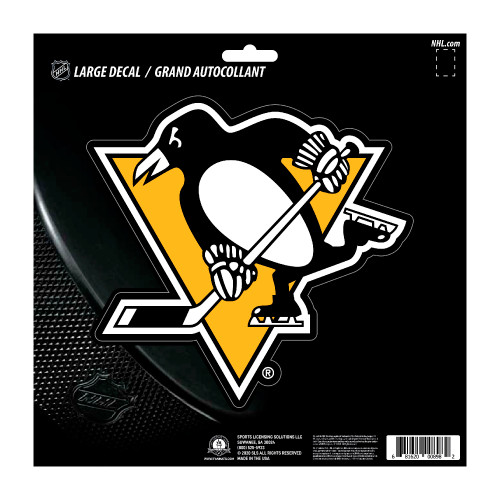 8" NHL Pittsburgh Penguins Large Decal Sticker - IMAGE 1