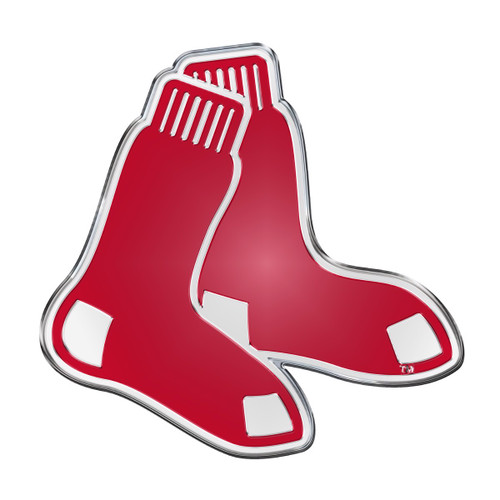 3.25” MLB Boston Red Sox Embossed Emblem Exterior Auto Accessory - IMAGE 1