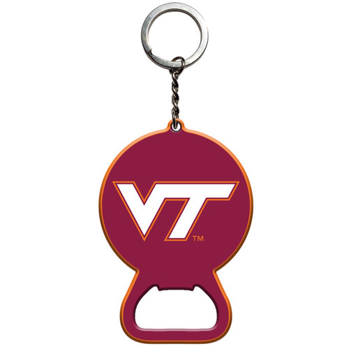 3" NCAA Virginia Tech Hokies Keychain Bottle Opener - IMAGE 1