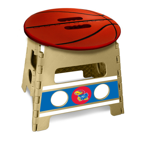 14” NCAA University of Kansas Jayhawks Folding Step Stool - IMAGE 1