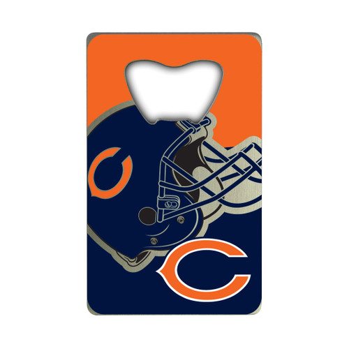 3.25” NFL Chicago Bears Stainless Steel Credit Card Bottle Opener - IMAGE 1