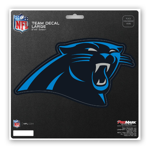 8" NFL Carolina Panthers Large Decal Sticker - IMAGE 1