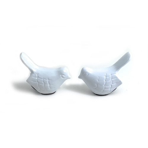 Bird of Health and Happiness Tabletop Figurines - 3.5" - White - Set of 2 - IMAGE 1