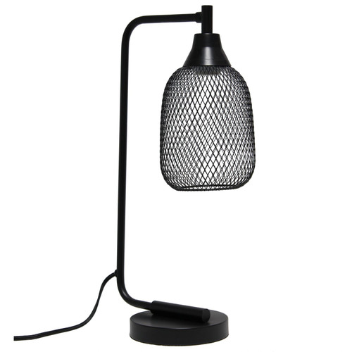 Wired Mesh Desk Lamp - 19" - Matte Black - IMAGE 1