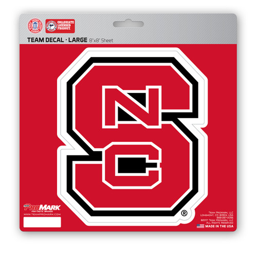 8" NCAA North Carolina State University Large Decal Sticker - IMAGE 1