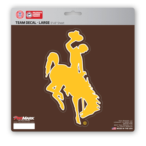 8" NCAA University of Wyoming Cowboys Large Decal Sticker - IMAGE 1
