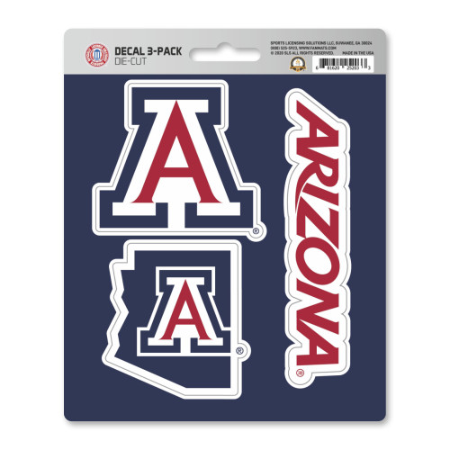 3ct NCAA University of Arizona Wildcats Automotive Decal Stickers 6.25” - IMAGE 1