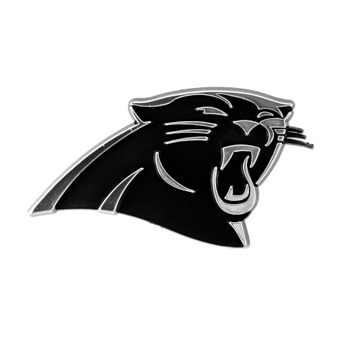 3.25” NFL Carolina Panthers Molded Chrome Emblem Exterior Auto Accessory - IMAGE 1