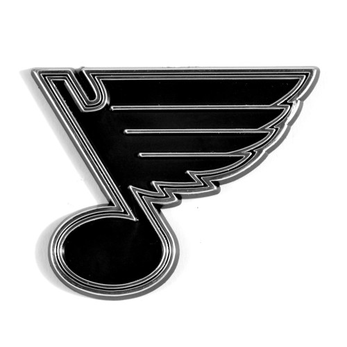 3.25” NHL St. Louis Blues Molded Chrome Emblem Exterior Auto Accessory - IMAGE 1