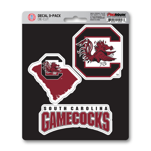 3ct NCAA University of South Carolina Automotive Decal Stickers 6.25” - IMAGE 1