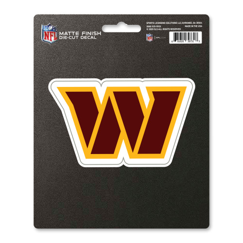 6.25" NFL Washington Football Team Matte Automotive Decal Sticker - IMAGE 1