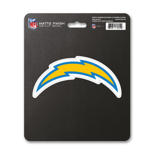 6.25" NFL Los Angeles Chargers Matte Automotive Decal Sticker - IMAGE 1
