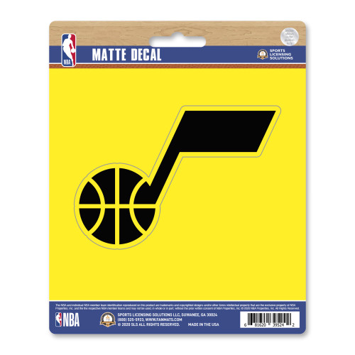 6.25" NBA Utah Jazz Automotive Matte Decal Sticker - IMAGE 1