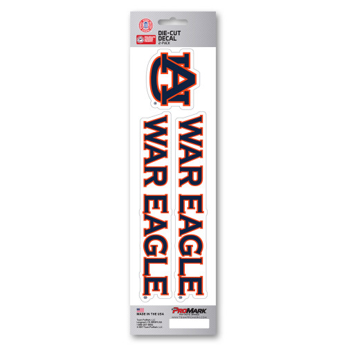 2ct NCAA Auburn University Tigers Team Slogan Automotive Decal Stickers 6.25" - IMAGE 1