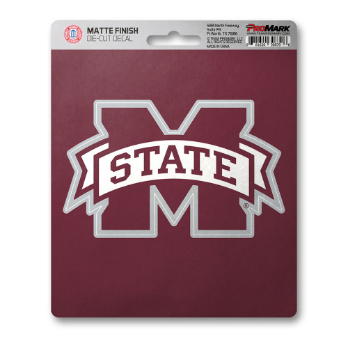 6.25" NCAA Mississippi State University Bulldogs Matte Automotive Decal Sticker - IMAGE 1