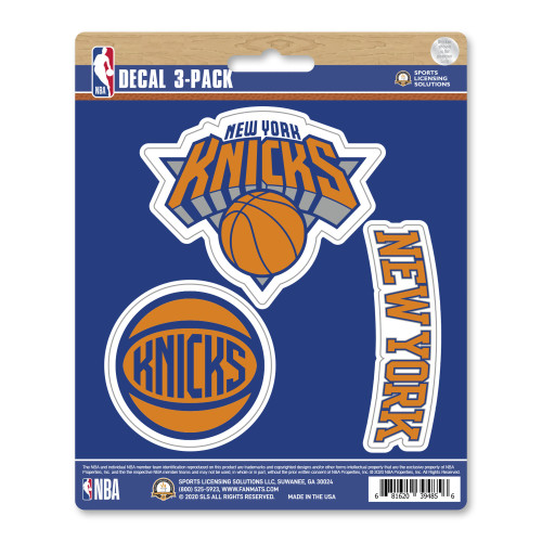 3ct NBA New York Knicks Automotive Decal Stickers 6.25” - IMAGE 1