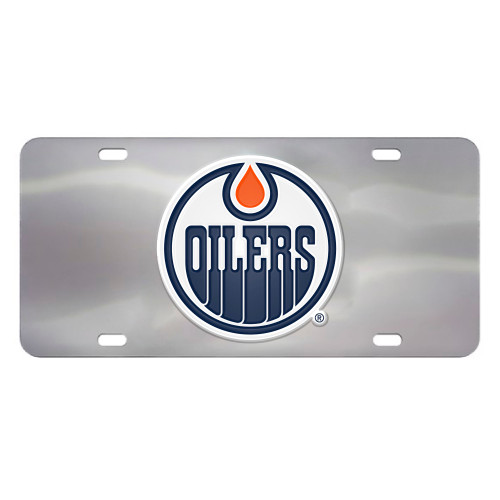 12” NHL Edmonton Oilers Automotive Diecast License Plate - IMAGE 1