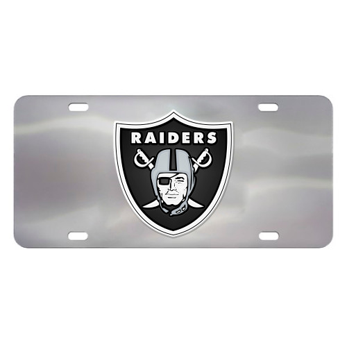 12” NFL Las Vegas Raiders Automotive Diecast License Plate - IMAGE 1