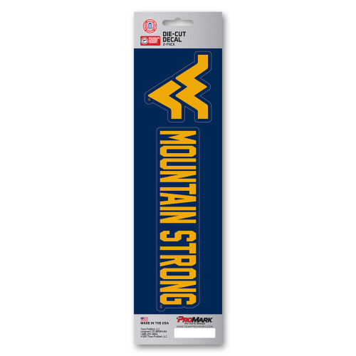 2ct NCAA West Virginia University Team Slogan Automotive Decal Stickers 6.25" - IMAGE 1