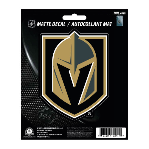 6.25" NHL Vegas Golden Knights Matte Automotive Decal Sticker - IMAGE 1