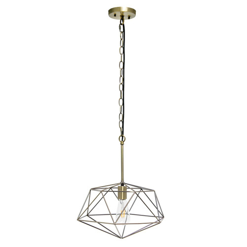 Wired Paragon Hanging Pendant Ceiling Light Fixture - 60" - Antique Brass Finish - IMAGE 1