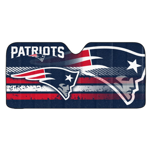59" NFL New England Patriots Automotive Windshield Sun Shade - IMAGE 1