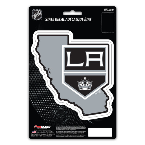 6.25" NHL Los Angeles Kings State Automotive Decal - IMAGE 1