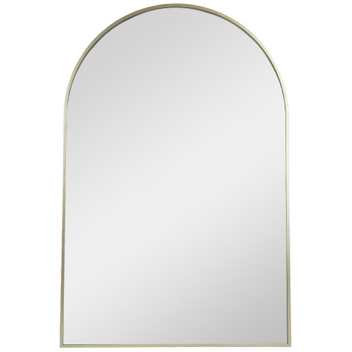 36" Gold Framed Modern Arched Wall Mirror - IMAGE 1