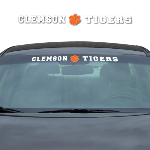 34” NCAA Clemson University Tigers Automotive Windshield Decal - IMAGE 1