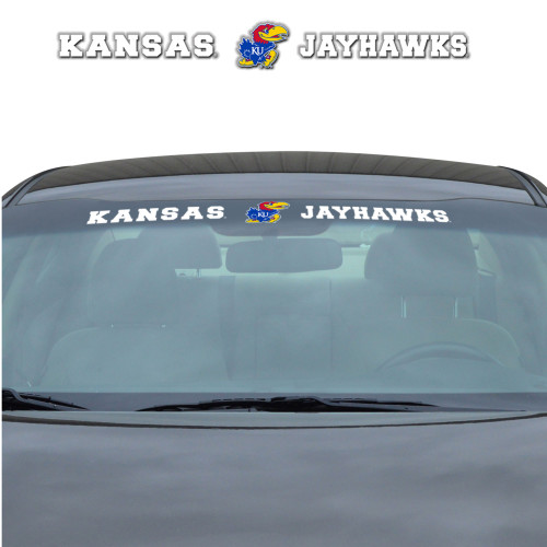 34” NCAA University of Kansas Jayhawks Automotive Windshield Decal - IMAGE 1