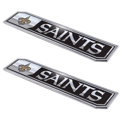 NFL New Orleans Saints Automotive Embossed Truck Emblems - 8.25" - Set of 2 - IMAGE 1