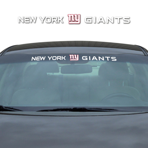 34” NFL New York Giants Automotive Windshield Decal - IMAGE 1