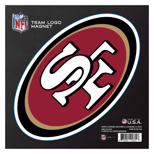 8.75" NFL San Francisco 49ers Automotive Large Team Logo Magnet - IMAGE 1