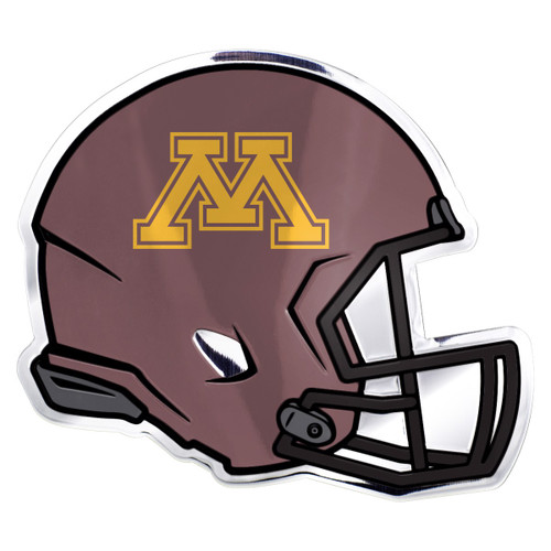 3.25” NCAA University of Minnesota Golden Gophers Embossed Automotive Helmet Emblem - IMAGE 1