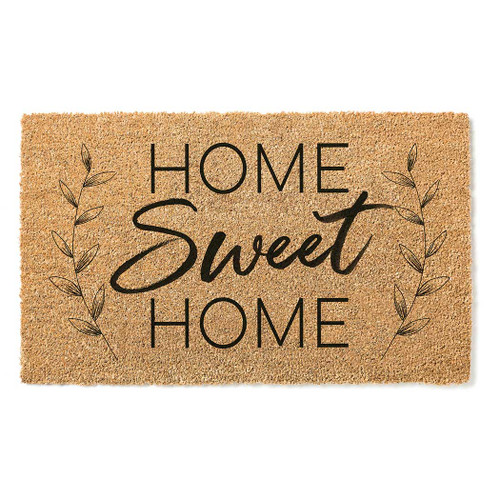 Natural Coir "Home Sweet Home" Rectangular Outdoor Doormat 18" x 30" - IMAGE 1