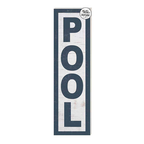 Weather and Fade Resistant "Pool" Rectangular Outdoor Wall Sign - 35" - IMAGE 1