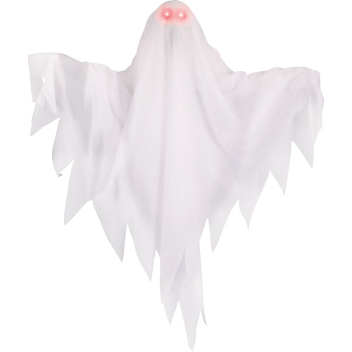Lighted Hanging Animated Ghost Eyes Halloween Decoration - 22" - White and Red - IMAGE 1