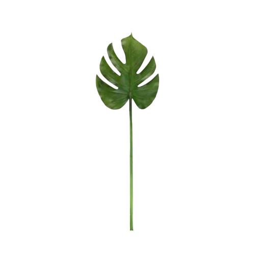 Split-Leaf Philodendron Artificial Spray - 23" - Green - IMAGE 1