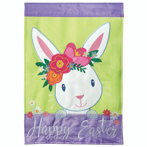 Happy Easter Bunny Outdoor House Flag - 42" x 29" - IMAGE 1