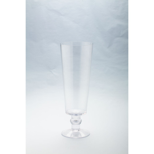 15" Clear Champagne Style Glass Vase - IMAGE 1