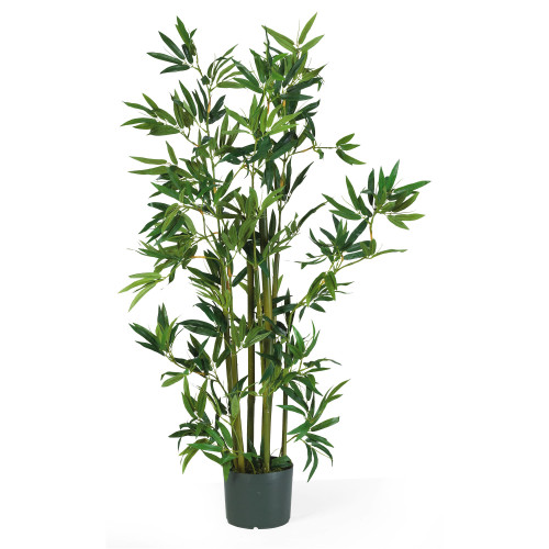 4' Artificial Silk Bamboo Potted Plant - IMAGE 1