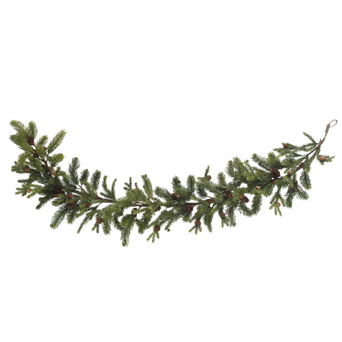5' x 12" Pine and Pinecones Artificial Christmas Garland, Unlit - IMAGE 1